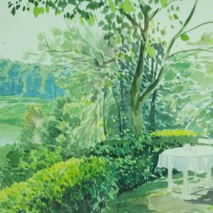 Gemälde des Gartens von Hans-Otto Gehrcke